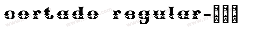 cortado regular字体转换
